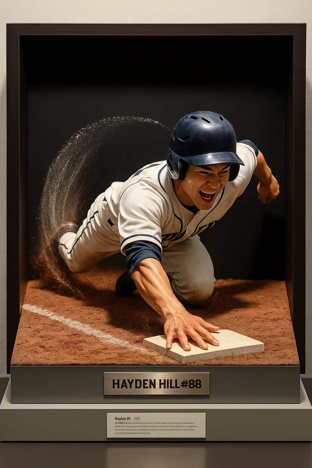 Stylized Image - Home Plate Slide Diorama