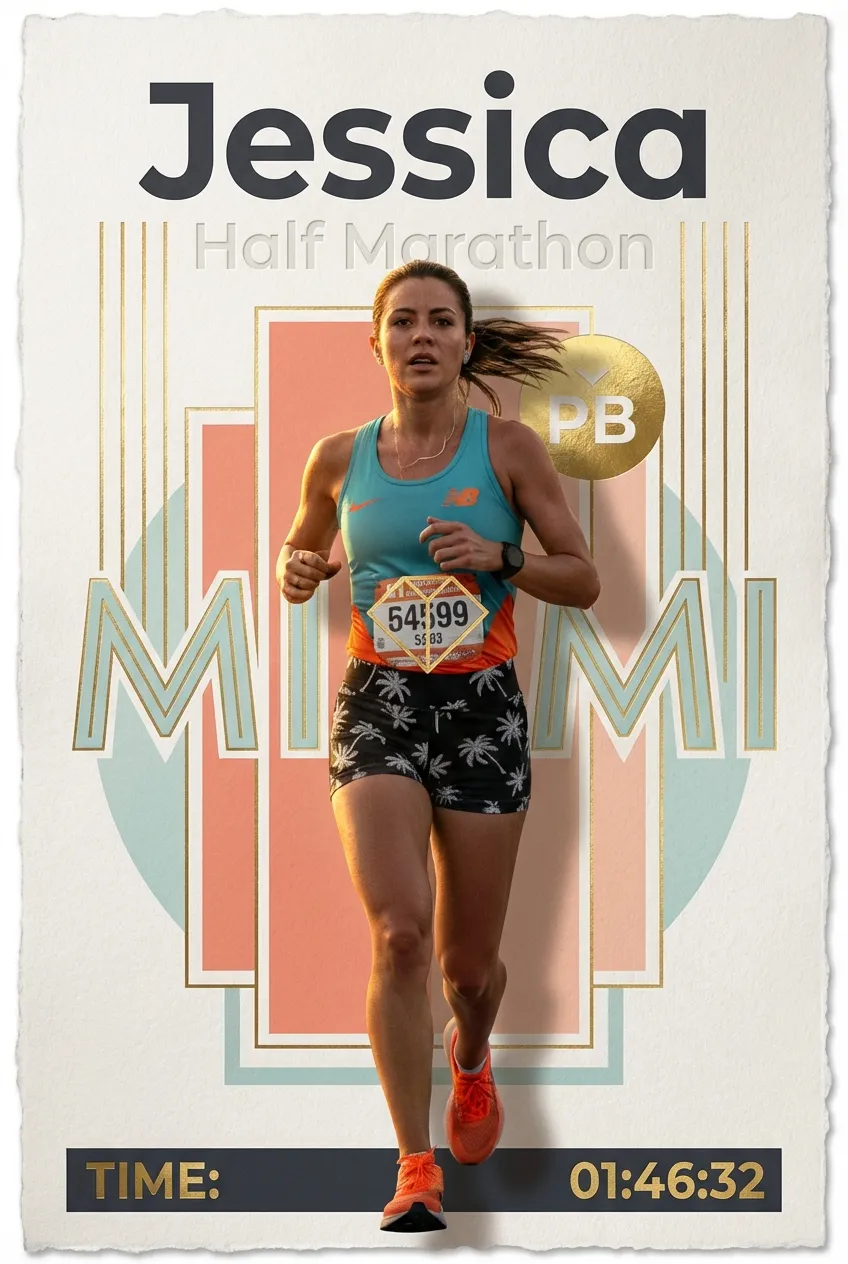 Stylized Image - Miami Marathon