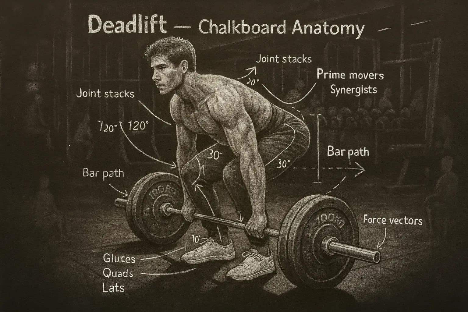 Stylized Image - Anatomy Chalkboard