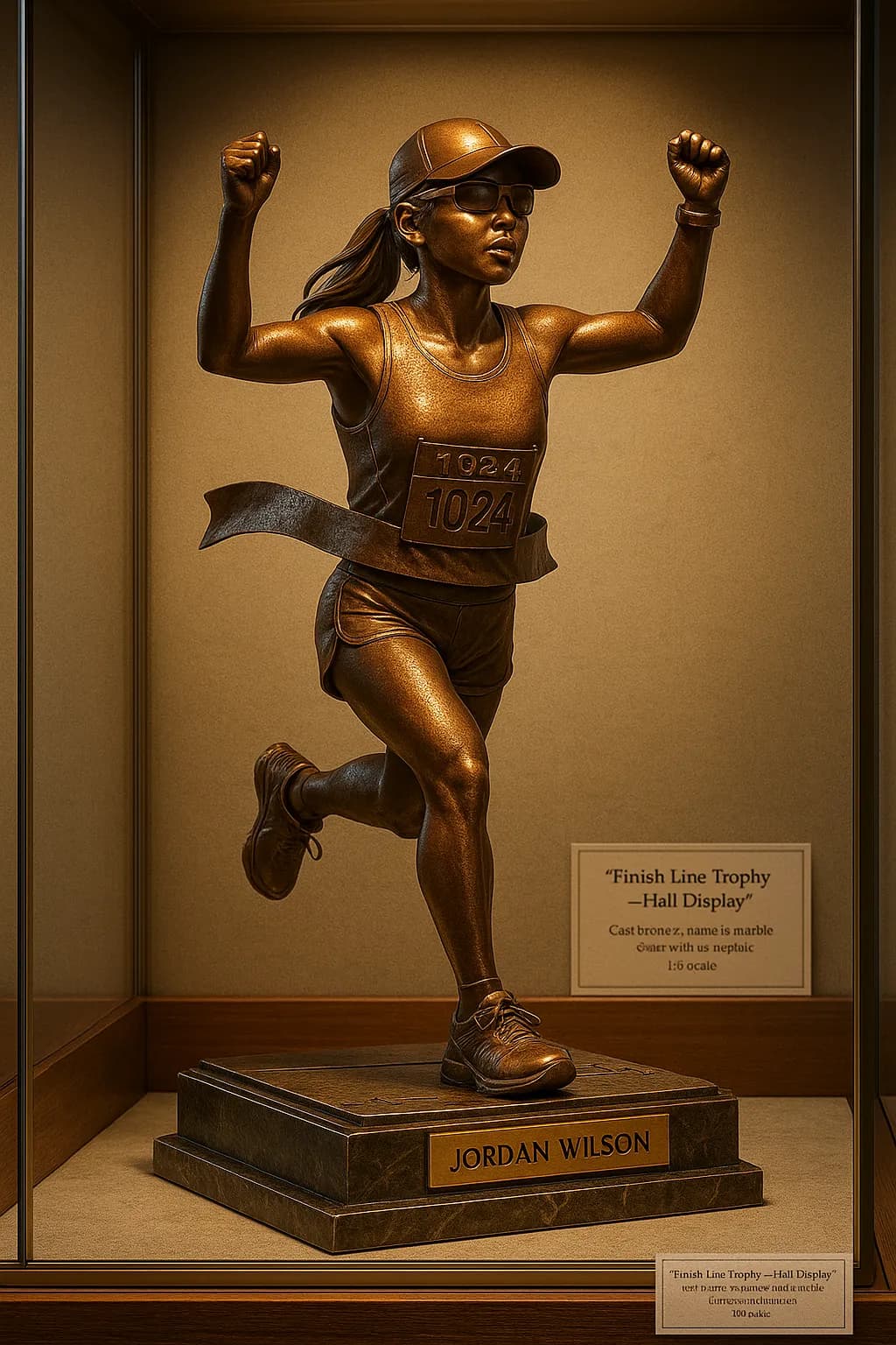 Stylized Image - Finish Line Trophy