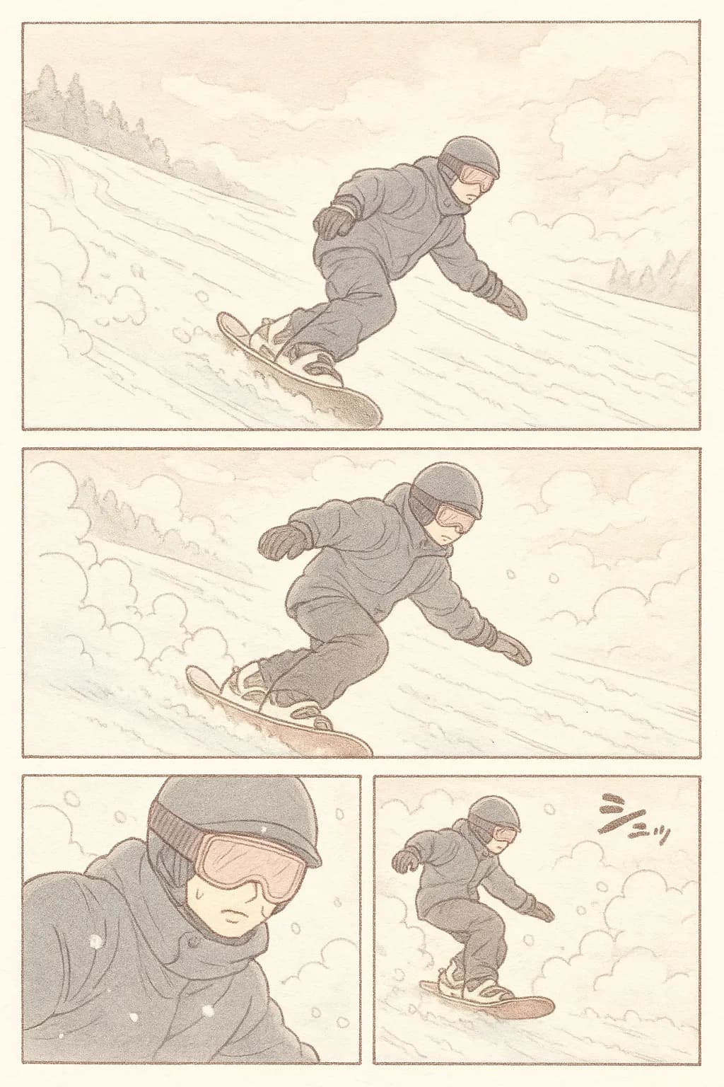 Stylized Image - Powder Storyboard