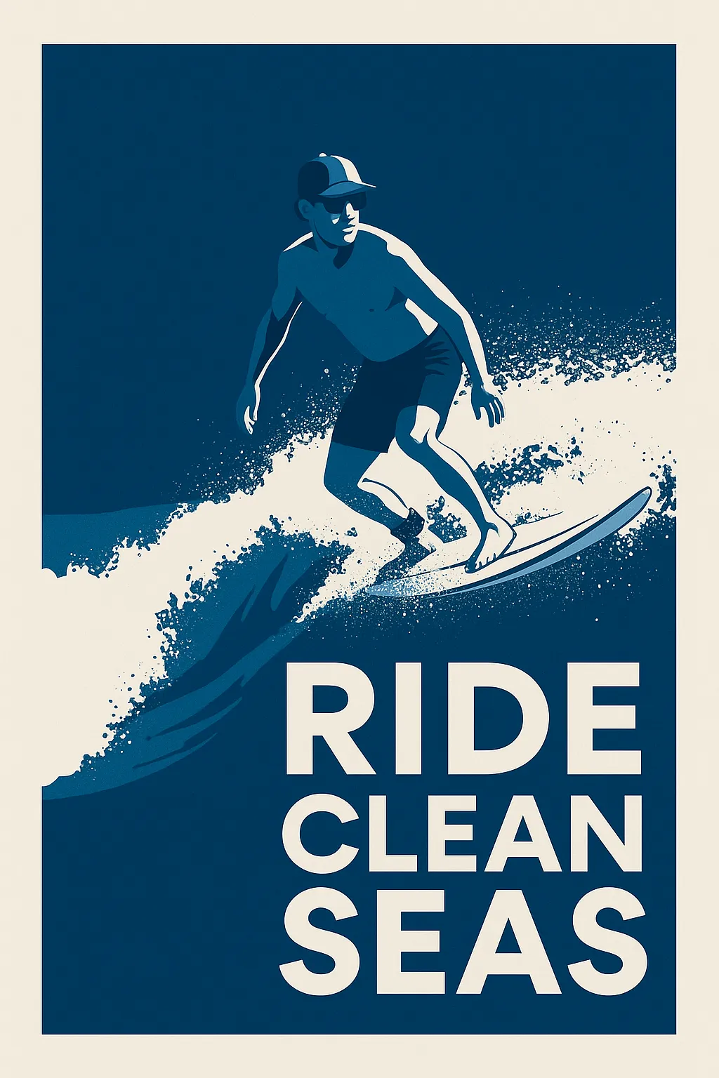 Stylized Image - Ocean Conservation Poster