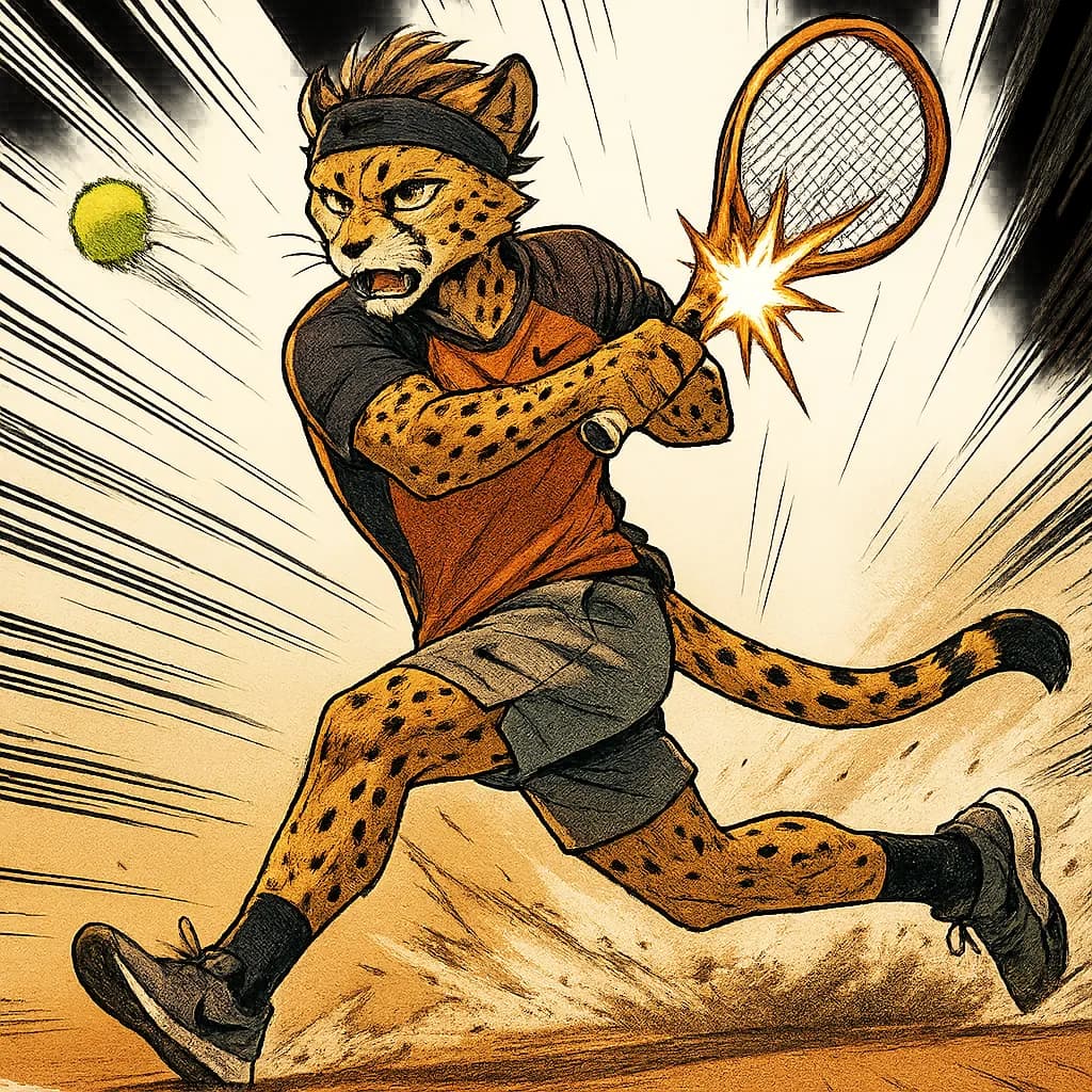 Stylized Image - Cheetah Topspin Sprint