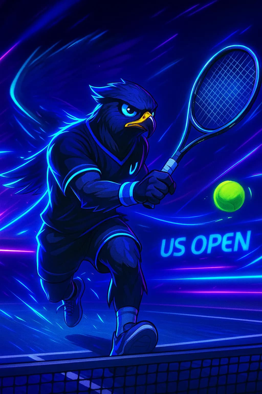 Stylized Image - Falcon Net Rush