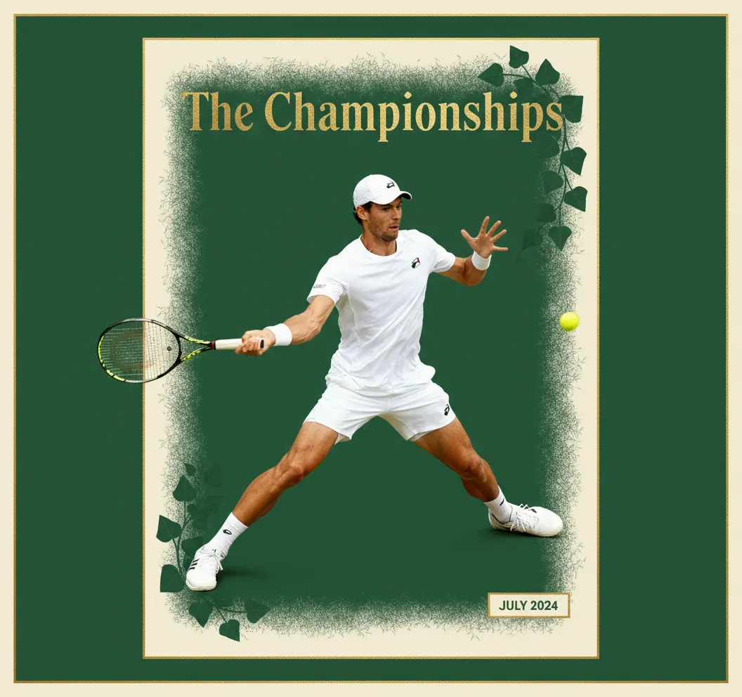 Stylized Image - Wimbledon Ivy Heritage Poster